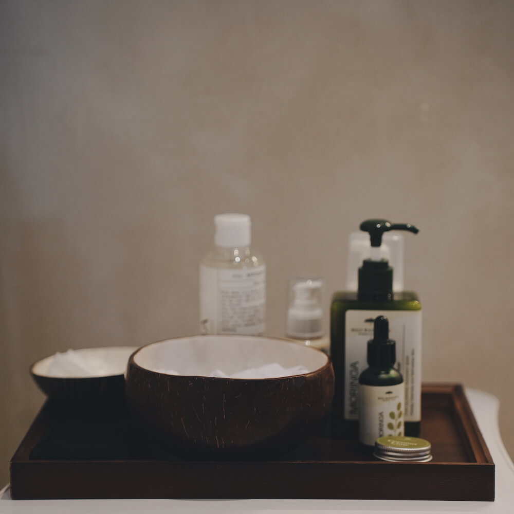 Ayurvedic oils for scalp stimulation and hair growth Bali