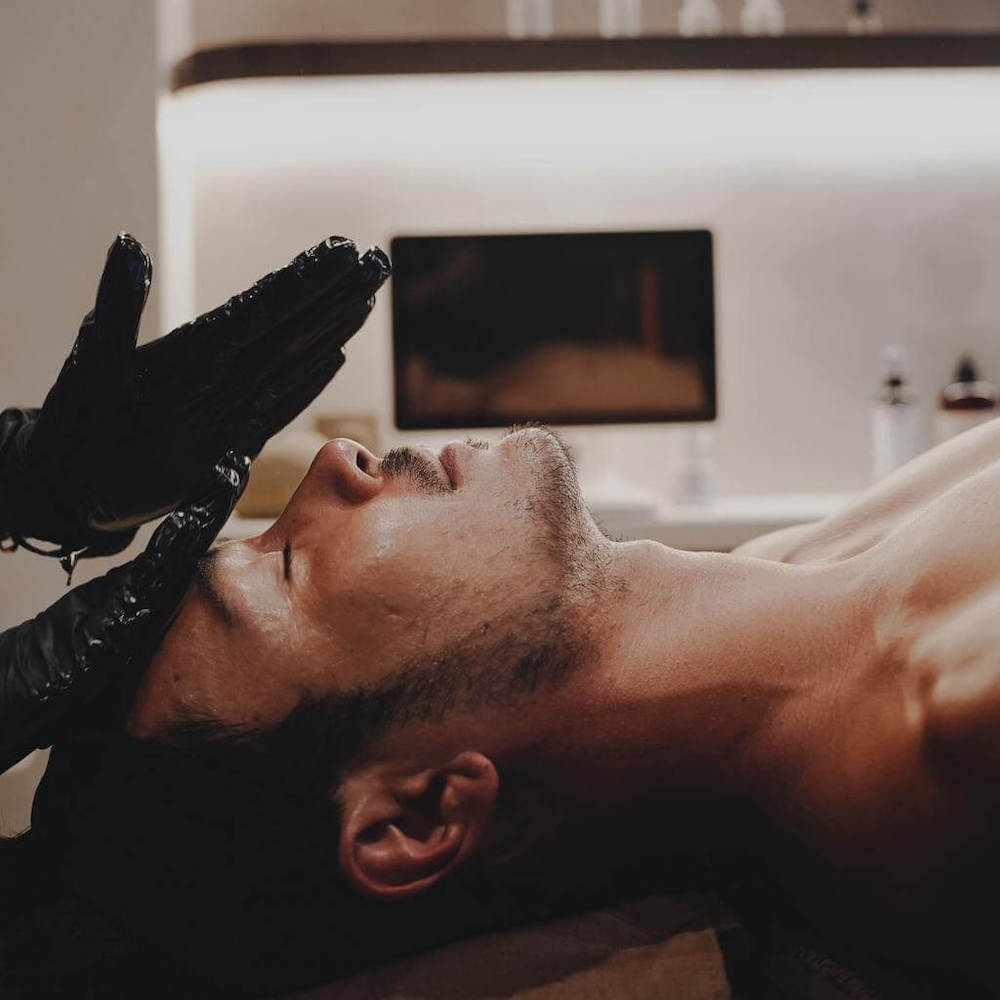 Full body travel fatigue relief massage with botanical products in Bali